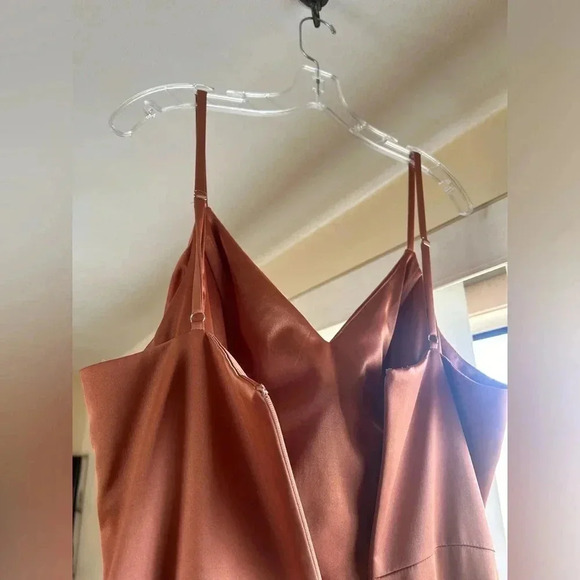 Revelry Copper Satin Rory Dress - Picture 5 of 10